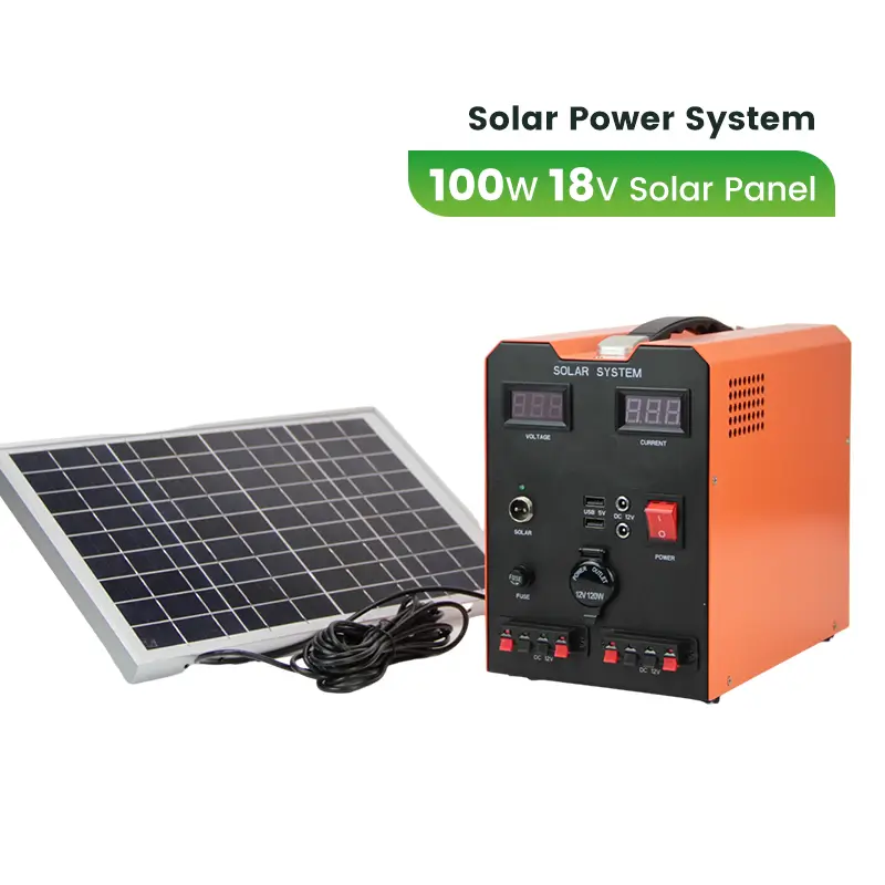 LiFePO4 Solar Generator with 100W Solar Panel