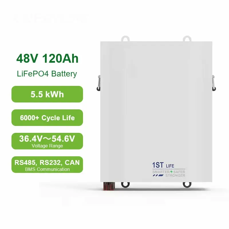 48V 120Ah Wall-mounted Lithium Home Battery