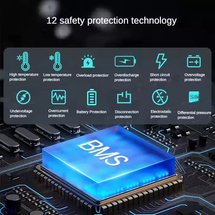 CX-ZP1000 has built-in intelligent BMS with 12 protections