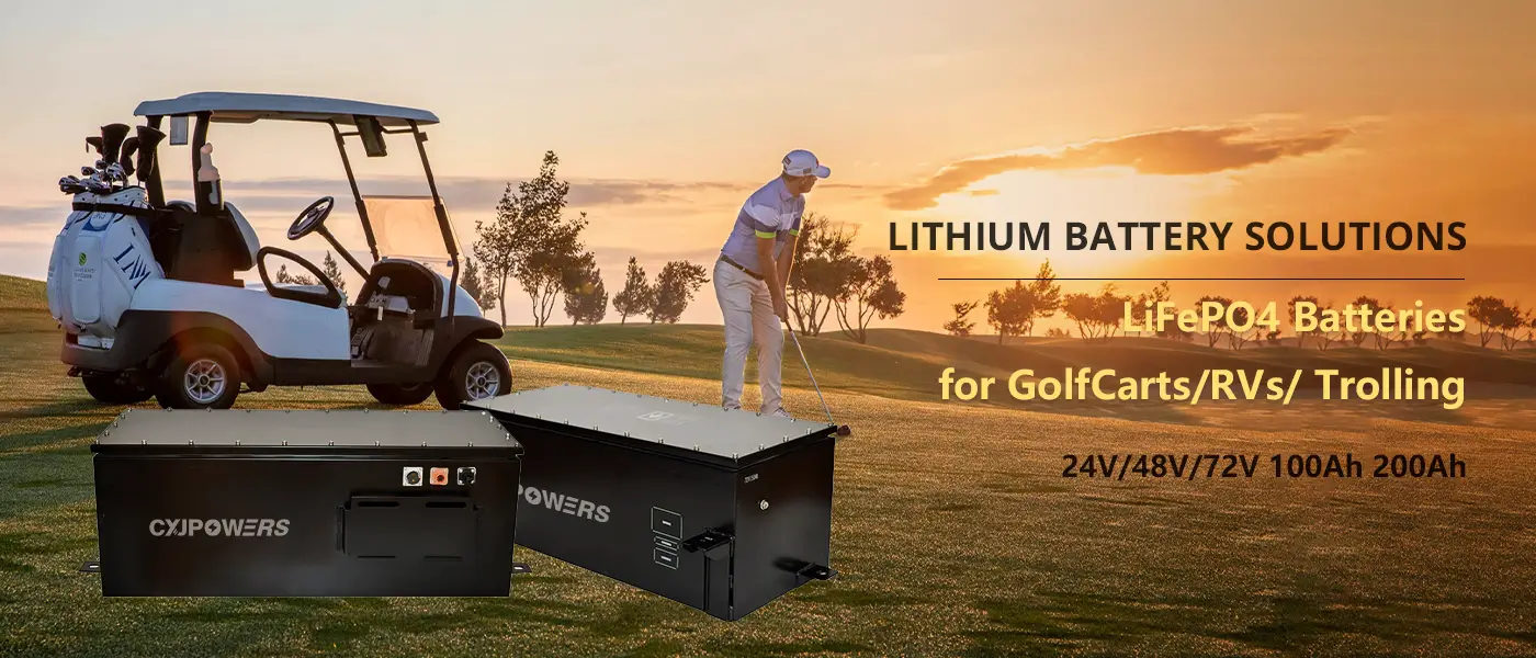 CXJPowers 72V 200Ah Battery LiFePO4 for Golf Cart