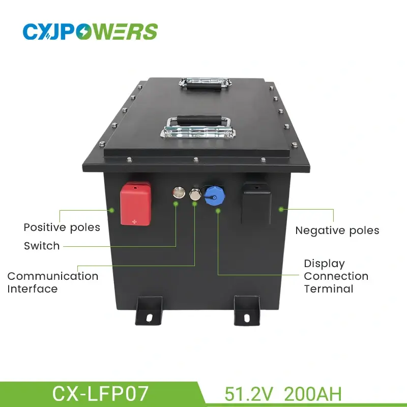 48V 200Ah LiFePO4 Golf Cart Battery