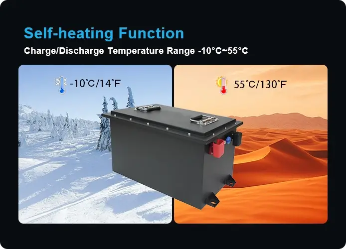 48v 200ah liepo4 battery has self-heating function