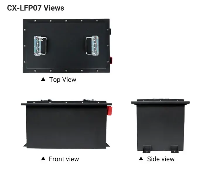 the view of 48v 200ah lifepo4 battery cx-lfp07