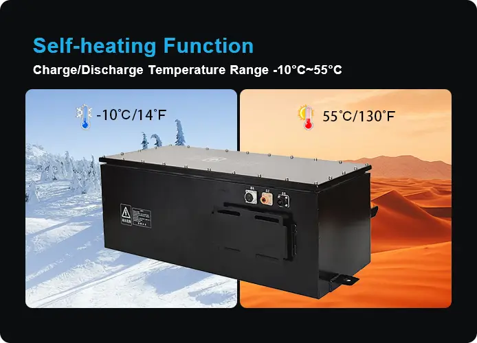 72v 200ah liepo4 battery has self-heating function
