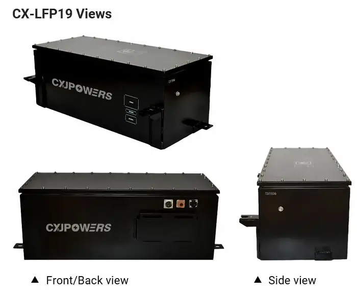 the view of 72v 200ah lifepo4 battery cx-lfp19