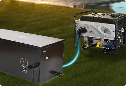 golf cart battery can charge by generator