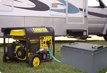 lifepo4 battery charge by generator