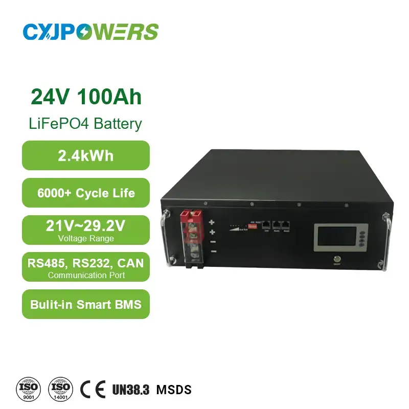 LiFePO4 100Ah 24V Server Rack Battery