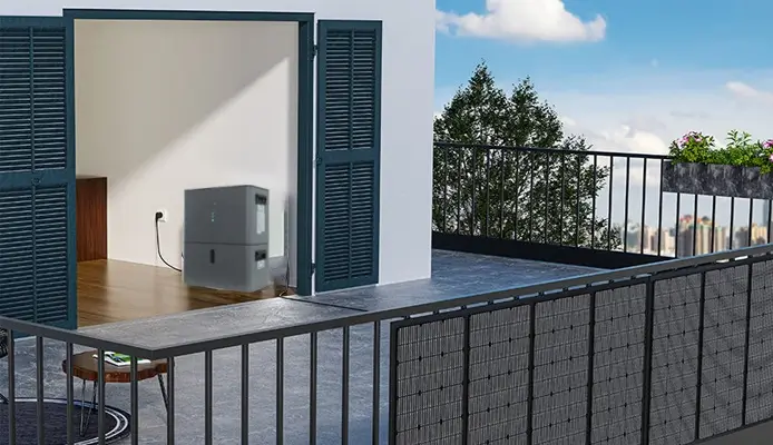 all-in-one pv balcony solar system for backup energy