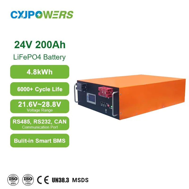 24V 200Ah Server Rack Battery LiFePO4