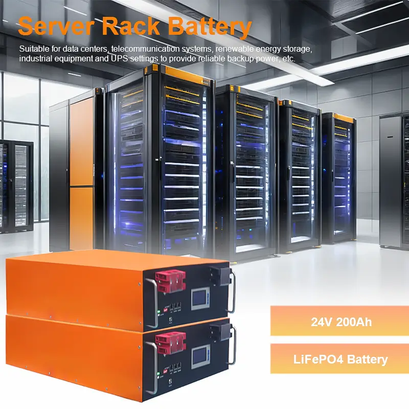 24V 200Ah Server Rack Battery LiFePO4
