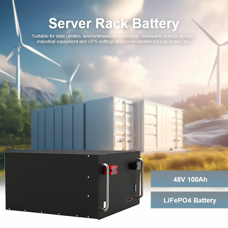 Home 48V Rack Mount Lithium Battery 100Ah