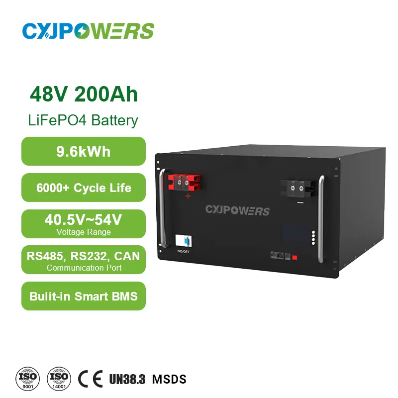 200Ah 48V Server Rack Battery LifePO4