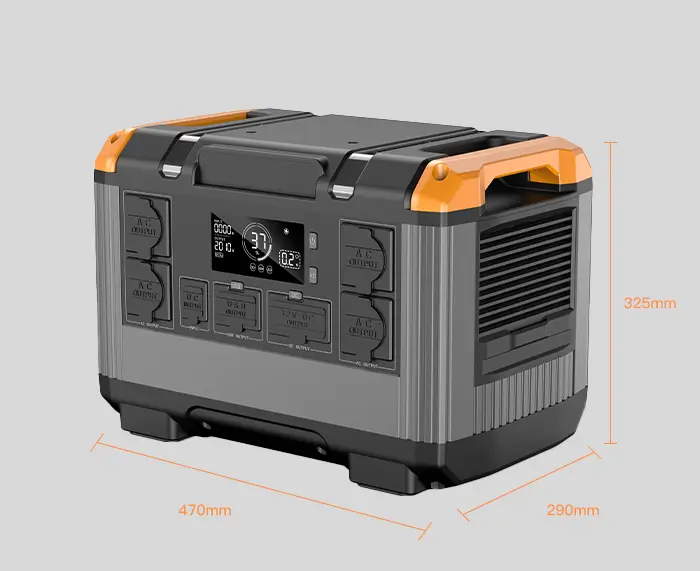 CXJPowers 2400W Outdoor Portable Power Station Dimensions