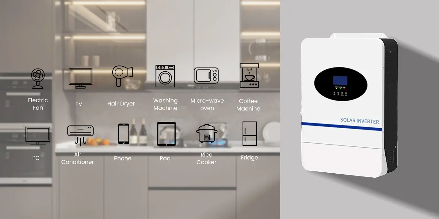 the 48v hrbrid inverter is compatible for various devices