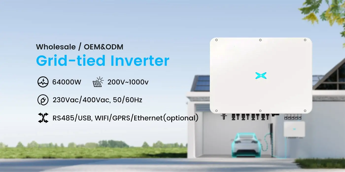 64kw inverter for home backup power grid-tied