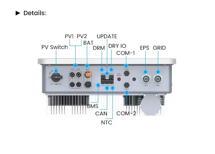 detais of inverter for home solar system cx-it004