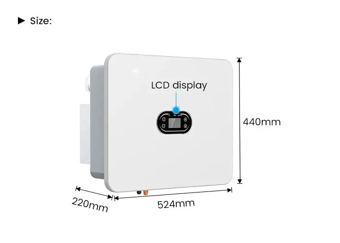 size of inverter for home solar system cx-it004