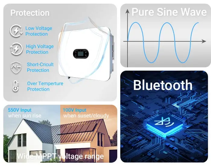 the feature of inverter for home use with battery cx-it004-1