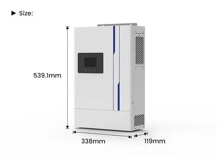 size of hybrid single phase inverter cx-it006