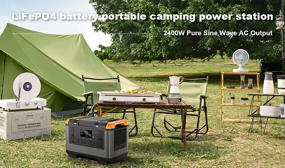 2400W LiFePO4 Battery Portable Power Station
