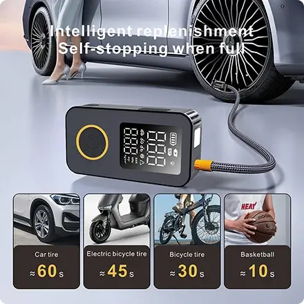 the jump starter is with tire inflator