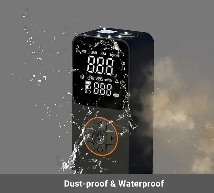 This emergency jump starter is resistant to high and low temperatures and is waterproof and dustproof-2