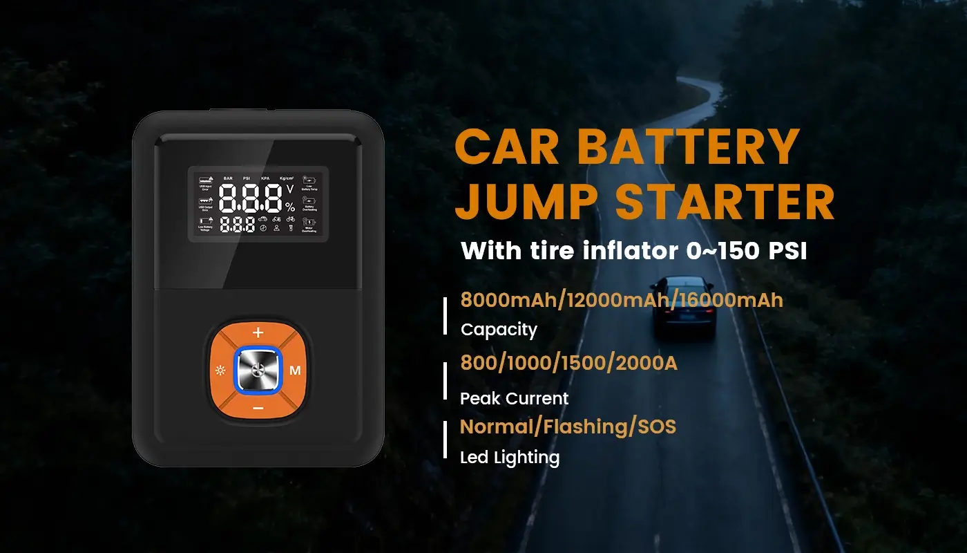 12V Car Battery Jump Starter for Vehicle 12V Car Battery Jump Starter for Vehicle