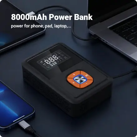 the jump starter is 8000mah portable power bank the jump starter is 8000mah portable power bank