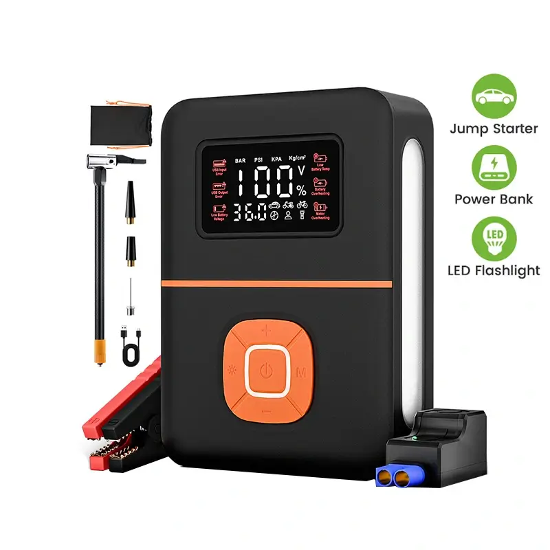 8000mAh Portable Car Battery Jump Starter 12V