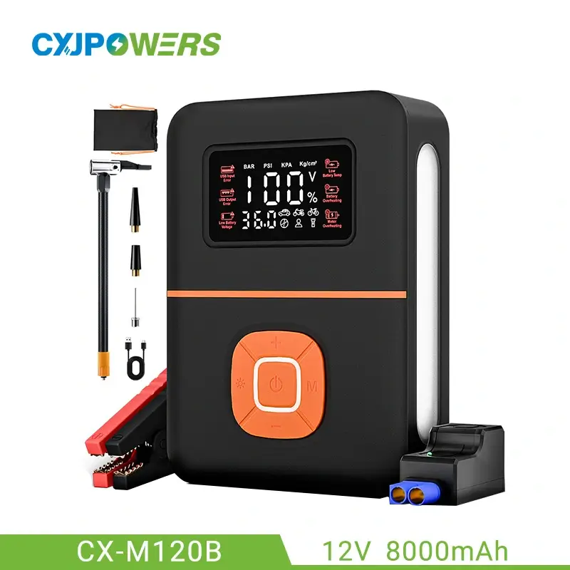 8000mAh Portable Car Battery Jump Starter 12V