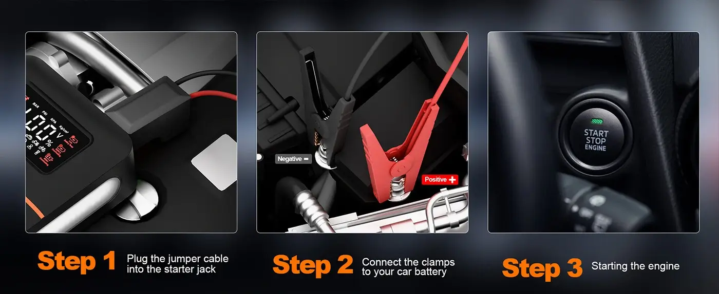 how to use the jump starter