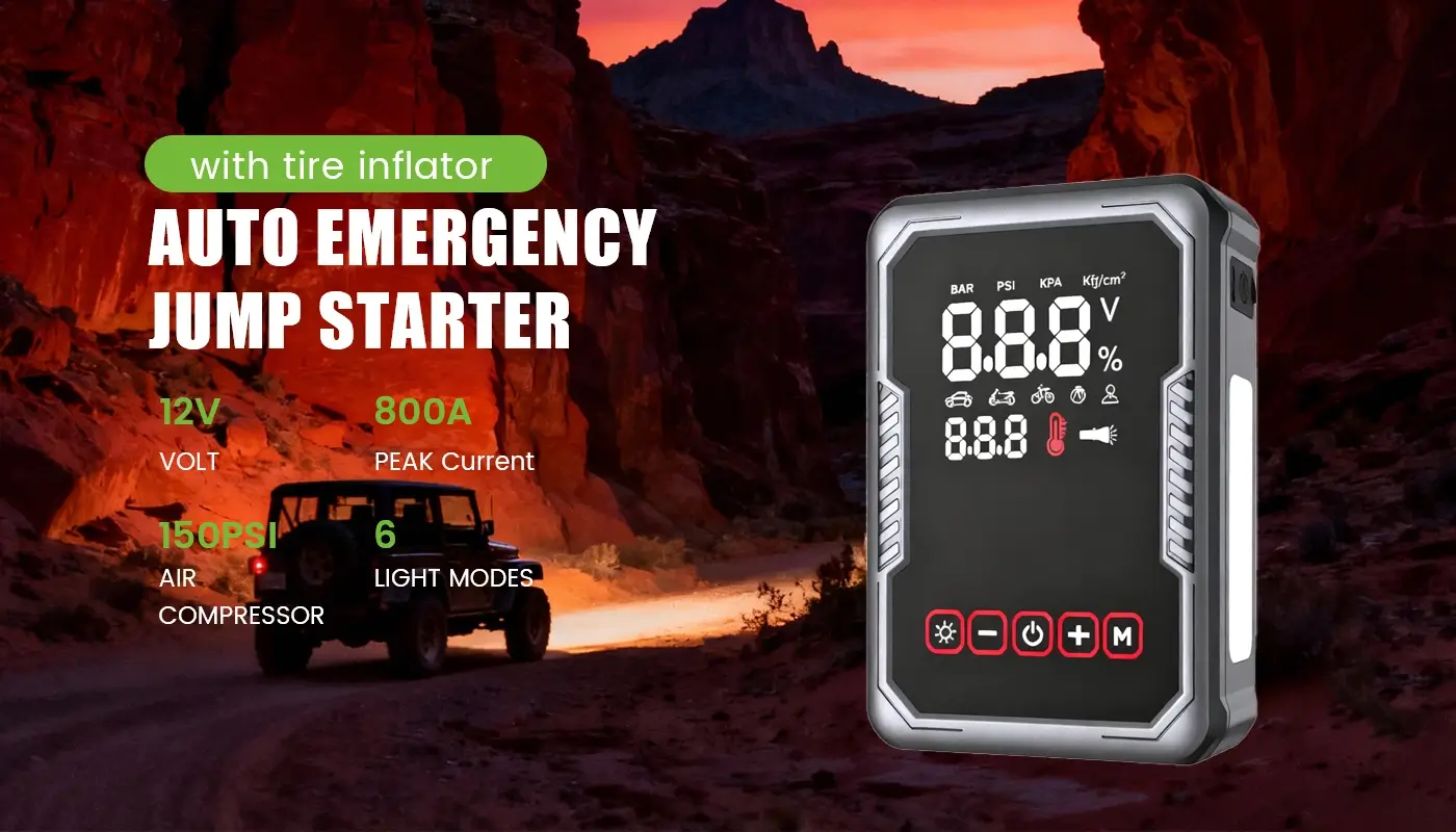 12V Portable Auto Emergency Jump Starter
