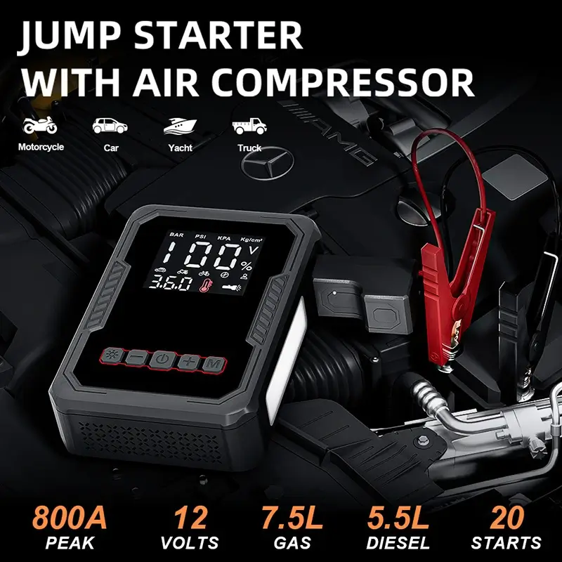 Portable Car Battery Booster Jump Starter