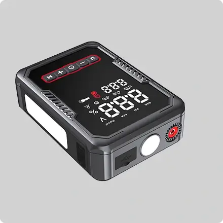 the jump starter is ABS+PC Fireproof shell