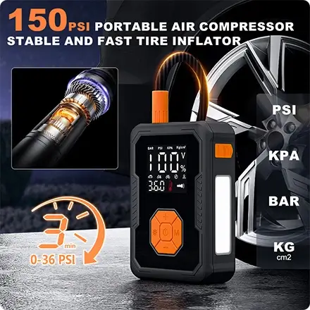 the jump starter is with tire inflator the jump starter is with tire inflator