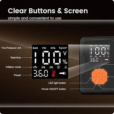 the jump starter is with led intelligent display the jump starter is with led intelligent display
