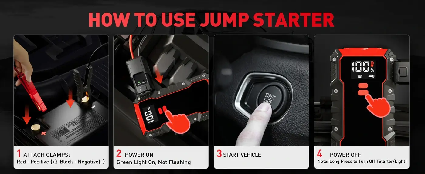 how to use the jump starter-1 how to use the jump starter-1