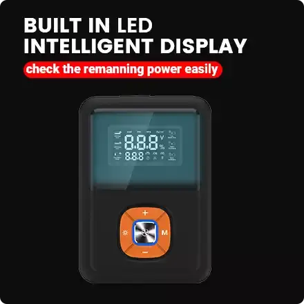 the jump starter is with led intelligent display the jump starter is with led intelligent display