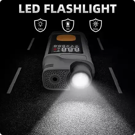 the jump starter is with several modes led flashlight the jump starter is with several modes led flashlight