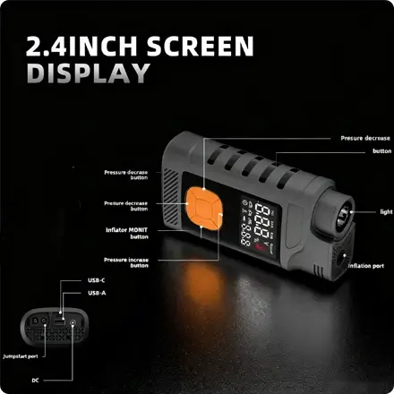 the jump starter is with led intelligent display the jump starter is with led intelligent display