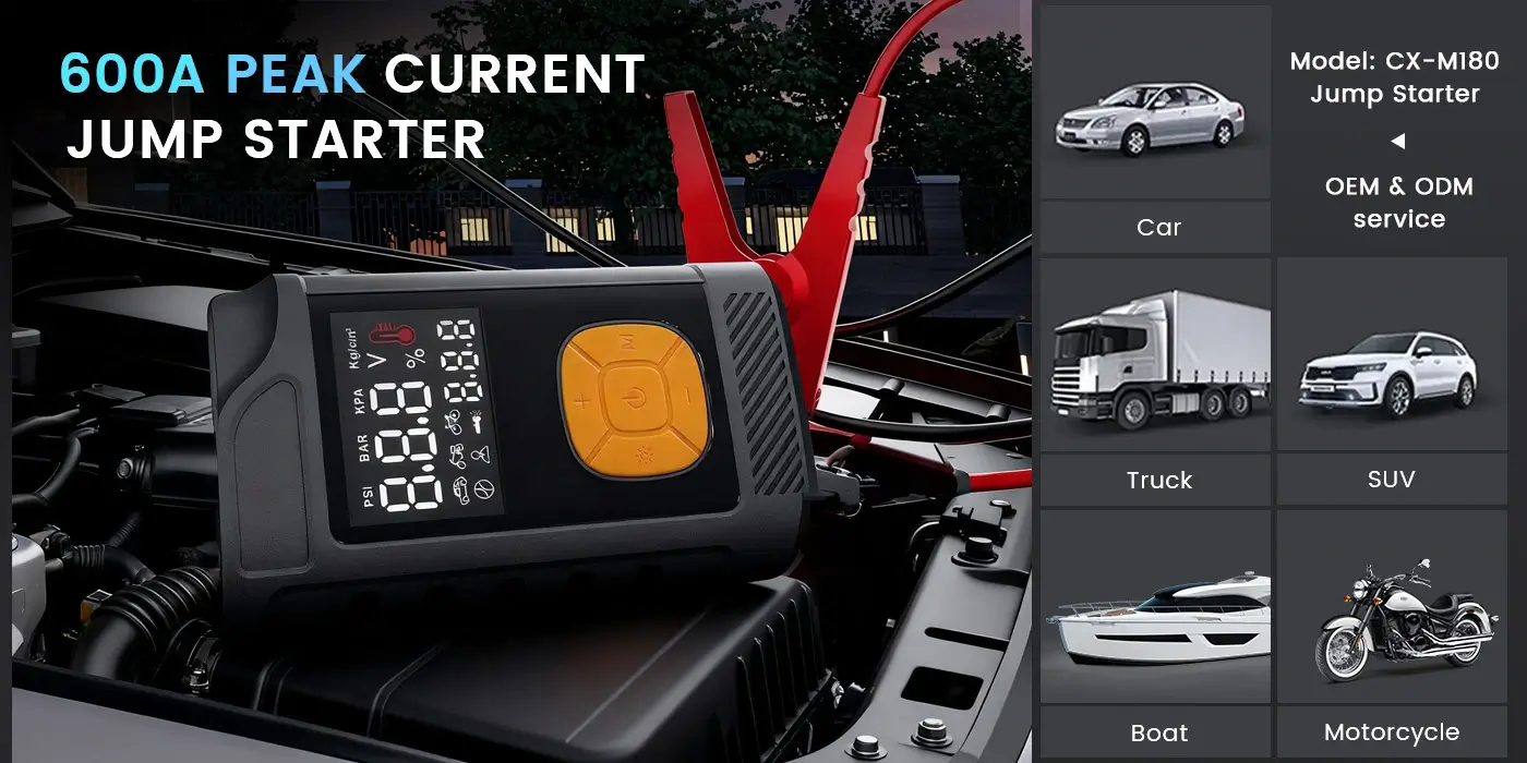 This emergency jump starter is suitable for various car models. This emergency jump starter is suitable for various car models.