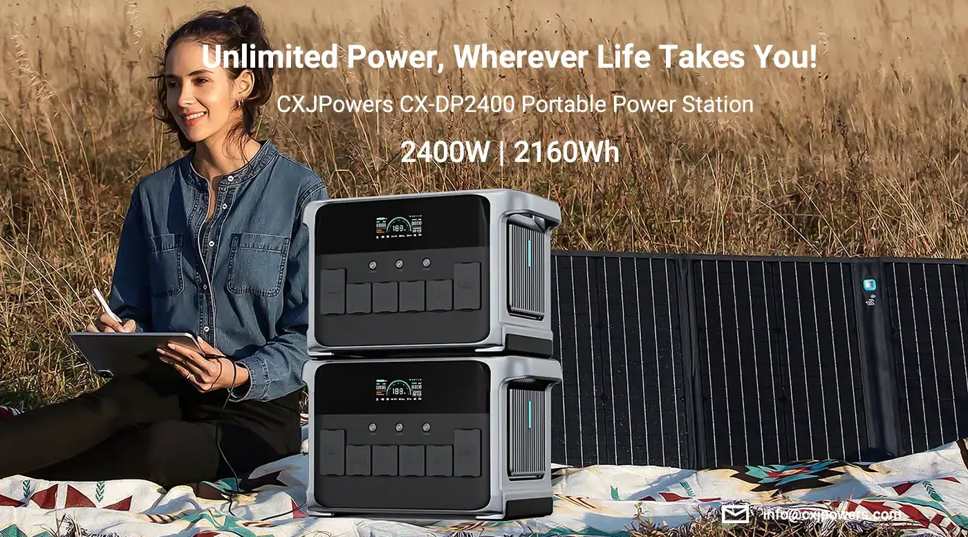 CX-DP2400 LiFePO4 Battery 2400W Portable Power Station CX-DP2400 LiFePO4 Battery 2400W Portable Power Station