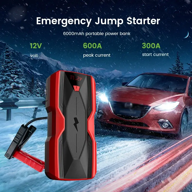 12V Portable Vehicle Engine Jump Starter