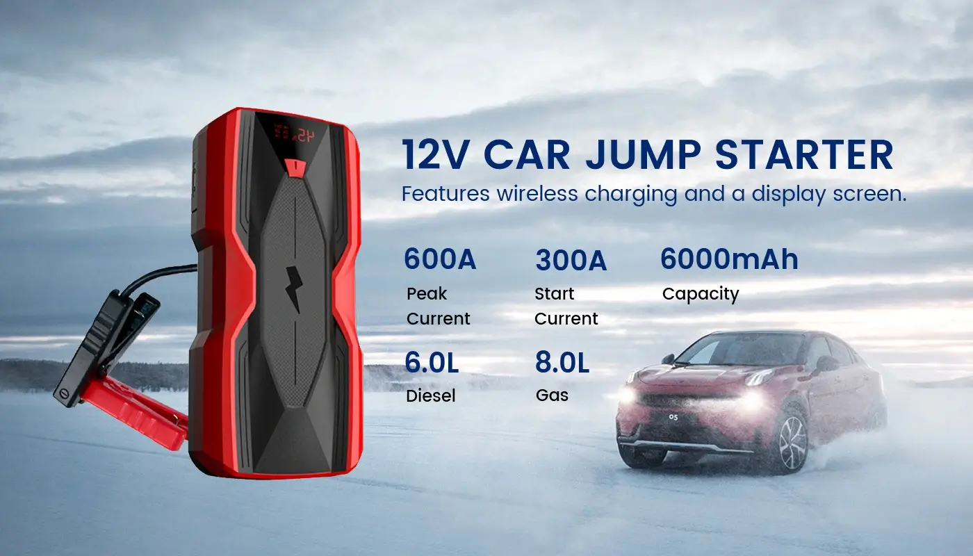 Vehicle Engine Jump Starter Portable Power Bank 6000mAh Vehicle Engine Jump Starter Portable Power Bank 6000mAh