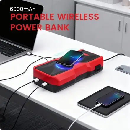 6000mah portable wireless charging power bank 6000mah portable wireless charging power bank