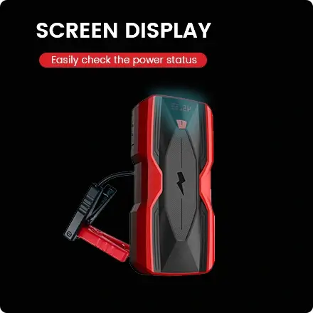the jump starter with screen display the jump starter with screen display