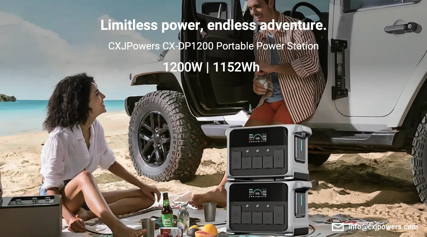 CXJPowers 1200W Camper Power Station with 1152Wh LiFePO4 Battery CXJPowers 1200W Camper Power Station with 1152Wh LiFePO4 Battery