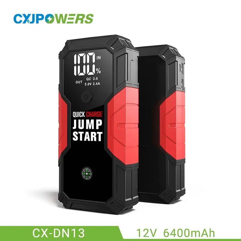 Automatic Car Jump Starter with Emergency Hammer