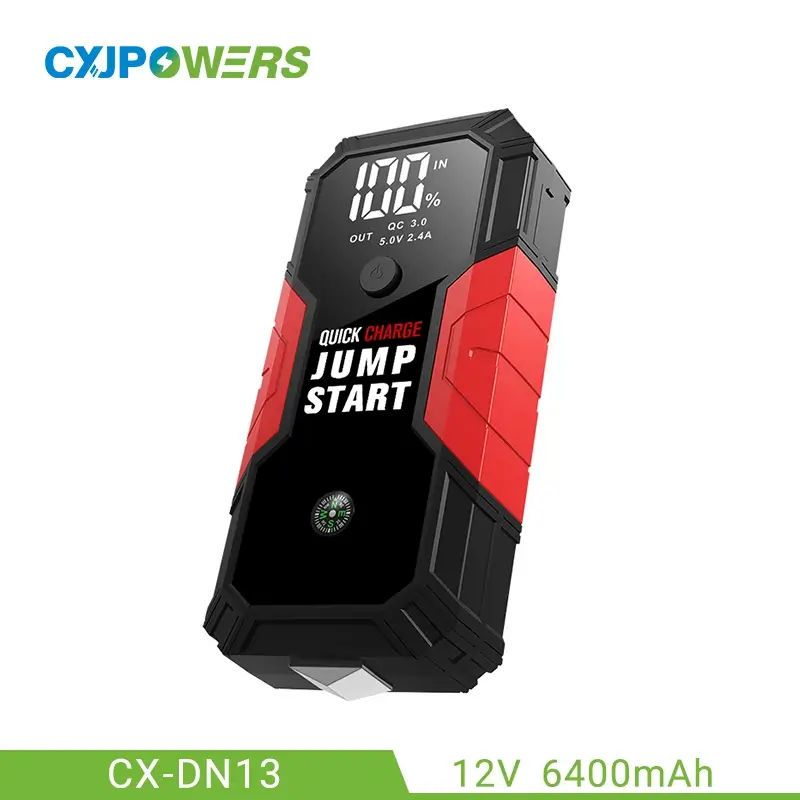 Automatic Car Jump Starter with Emergency Hammer